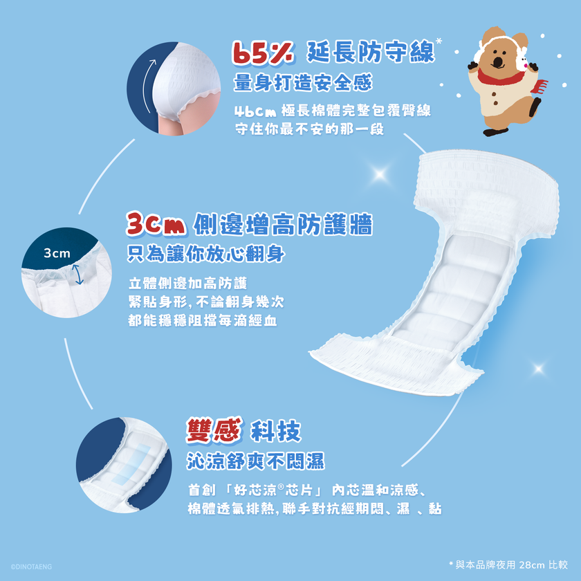 【DINOTAENG特別款】透芯涼感褲型棉