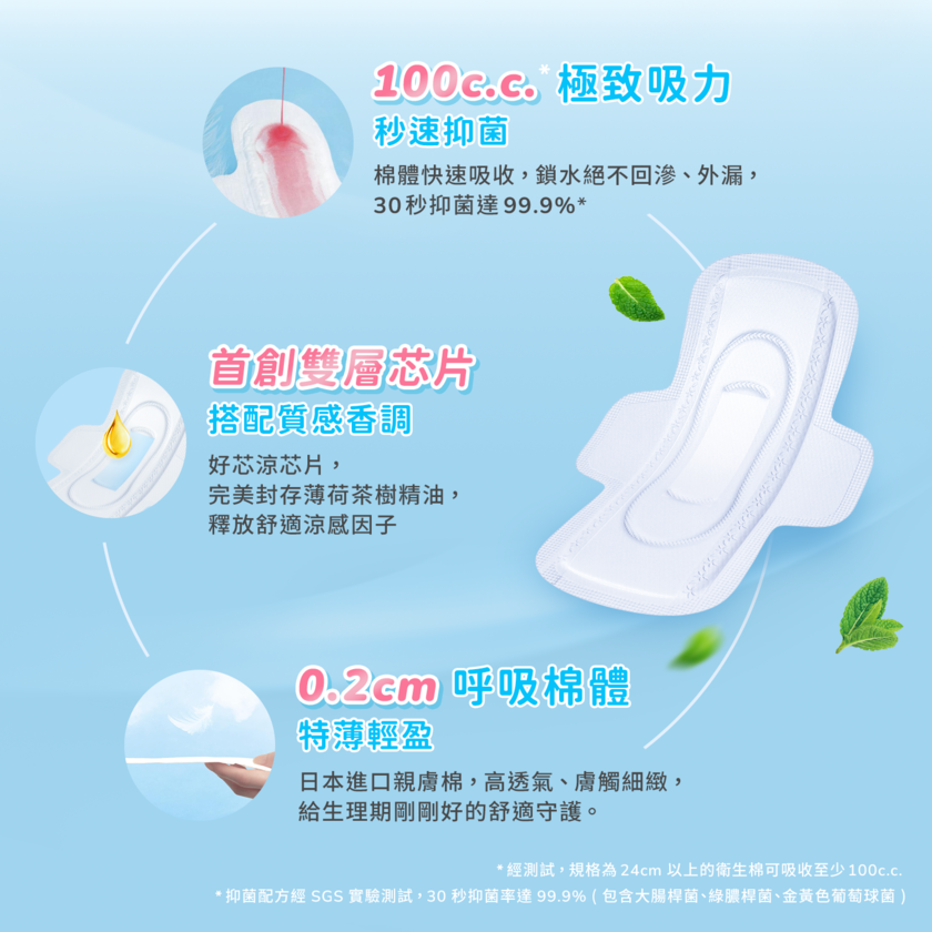 透芯涼感棉