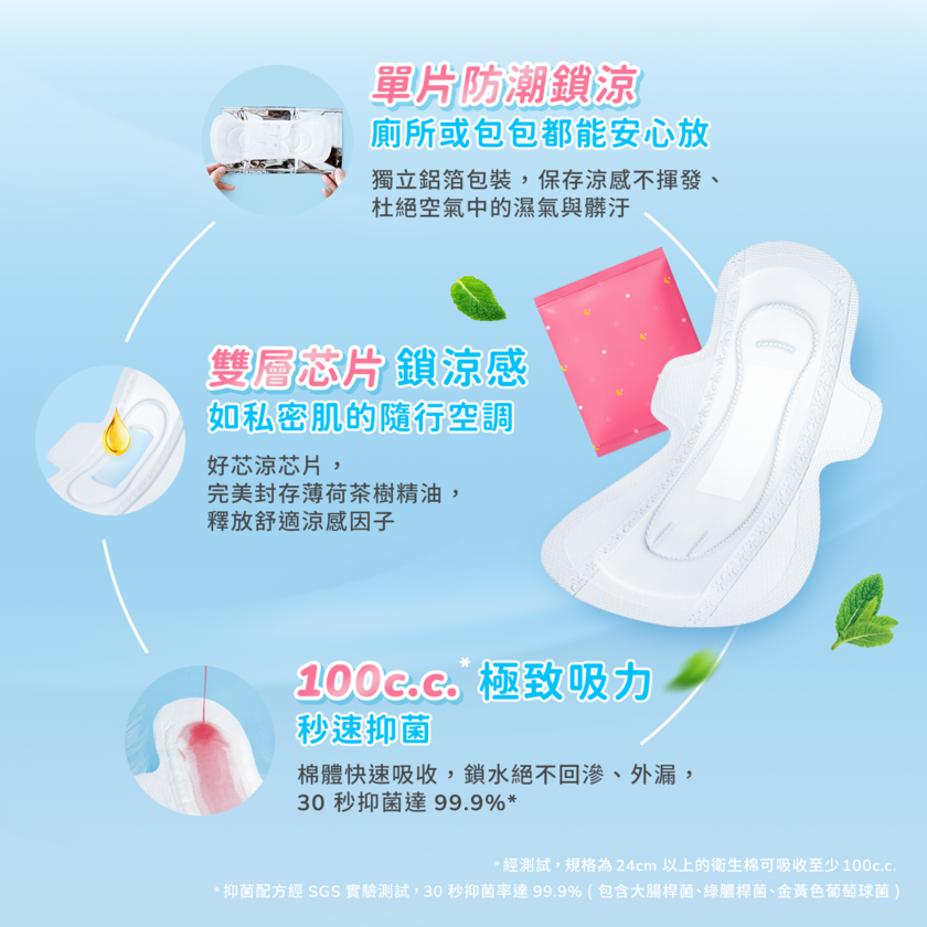 透芯涼感棉 隨身包