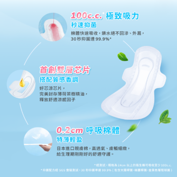 透芯涼感棉